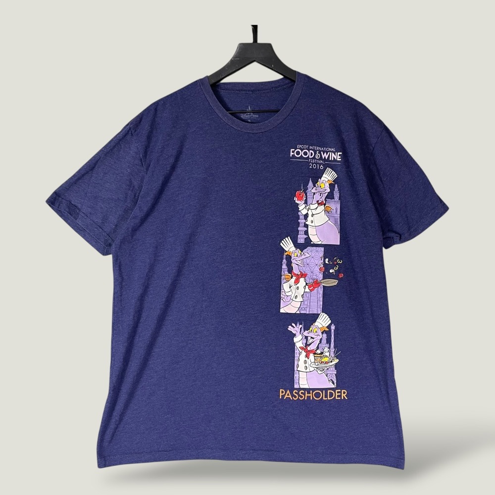 Disney‎ Parks Epcot Figment Food Wine Festival Passholder T Shirt XL